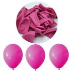 Deniz Party Store Pastel Fuşya 12 Inç Late x Balon 10 Adet Parti Malzemeleri