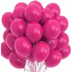 Deniz Party Store-PASTEL FUŞYA LATEX BALON 12 İNÇ 10 ADET