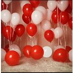 Deniz Party Store Pastel kırmızı beyaz latex balon 25 adet