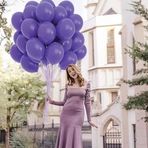 Deniz Party Store-Pastel LİLA latex balon 12 inç 10 adet