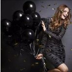 Deniz Party Store-Pastel siyah latex balon 10 adet