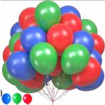 Deniz Party Store PJ MASKE KOYU MAVİ KIRMIZI YEŞİL Balon Set 15 Adet