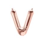 Deniz Party Store Rose Gold Folyo Balon 36-40 Cm (V) Harfi