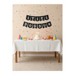 Deniz Party Store Siyah (Harf Balon Görünümlü Gümüş Folyo) Iyi Ki Doğdun