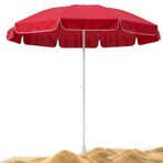 Deniz Plaj ve Balkon Şemsiyesi - Fiberglass Paslanmaz İskelet, Alüminyum Gövde, Canlı Renkler İç Dokumalı Kumaş Polyester ve Pamuklu 170 cm (Cırt Cırt Hediyeli) (COKRENKLIMAVI)