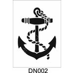 Deniz Temalı Desen Stencil Şablon (35x50) DN-002