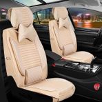 Deniz Tuning Fiat Albea Lüx Deri 5'li Takım Urban Bej Oto Koltuk Kılıfı