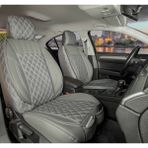 Deniz Tuning Opel Astra H Sedan Lüx Deri Oto Koltuk Kılıfı 5'Li Set Tam Takım Yarı Deri Füme