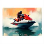 Deniz Üzerinde Jet Ski Mdf Tablo 50cmX 70cm