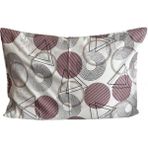 deniz yıldızı home 2 Adet Fermuarlı Yastık Kılıfı - Gri - Pembe - 50 x 70