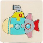 (Denizaltı) Bebek Oyuncakları 3D Ahşap Puzzle Karikatür Hayvanlar Bilişsel Bilmecenin Erken Öğrenme