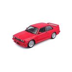 DENİZBİLİŞİM Bburago 1988 Bmw 3 Series M3 (E30) 1:24 Model Araba - Kırmızı, Detaylı Ve Koleksiyonluk Mini Maket