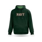 Denizci Tasarım Kapşonlu Sweatshirt, Nefti yeşil, S