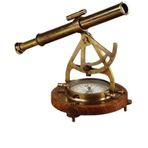 Denizcilik Grubu – Marine Pirinç Aksesuar Pusulalı Teleskop 25x33x18 Cm – JTTR2501 | Dekoratif Obje