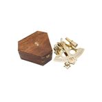 Denizcilik Grubu – Marine Pirinç Aksesuar Sextant (21,5x19x11 Cm)