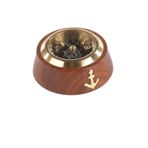 Denizcilik Grubu – Marine Pirinç Pusula | Dekoratif Denizci Aksesuarı 7x7x4 CM