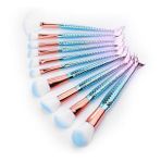 Denizkızı Mavi Makyaj Fırça 10 Lu Set Güzellik Kozmetik Ekipmanları