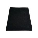 Denizli Çeyiz Siyah Renk Pamuk El Yüz Kuaför Spor Havlusu 50 x 90 cm Düz Desenli Ekstra Yumuşak - 50 x 90 cm