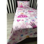 Denizli Çeyiz Tek Kişilik Çocuk Nevresim Takımı Prenses - 160 x 220 cm - Açık Pembe