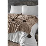 Denizli Concept Deve Tüyü Yumuşak Puffy Wellsoft Battaniye - 200x220cm - Tüylenmez Peluş Yatak ve Tv Örtüsü 6998