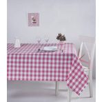 Denizli Concept Kareli Pembe 160X160 cm Masa Örtüsü
