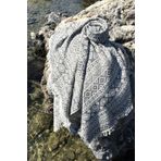 Denizli Concept Siyah Kilim Peştamal - %100 Pamuk Çift Yüz Jakarlı Plaj Havlusu
