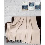 Denizli Concept Trendy Bej 170x230 cm Koltuk Örtüsü