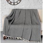 Denizli Concept Trendy Koltuk Örtüsü Siyah 2'li Set - 170 x 230 cm