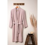 Denizli Concept Unisex Kimono 4 Kat Müslin Bornoz Pudra S/M