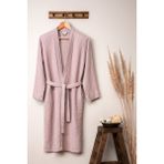 Denizli Concept Unisex Kimono Müslin Bornoz Pudra - S - M
