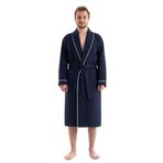 DENİZLİ CONCEPT Unisex Soho Pike Bornoz (Lacivert, XXL)