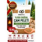Denizli Pelet %100 Doğal Çam Pelet Kedi Kumu & Yakıt 30 lt 15 kg 6 mm İnce Taneli Koku Absorbe Edici Topaklaşmayan