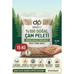 Denizli Pelet %100 DOĞAL ÇAM PELET KEDİ KUMU & YAKIT 30 LT 15 KG | 8mm Kalın Taneli