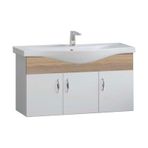 Denko Akyazı 100 cm Mdf Alize Banyo Dolabı Alt Modül ve Lavabo