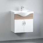 Denko Akyazı 55 Cm Mdf Banyo Dolabı, Alt Modül Ve Lavabo