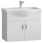 Denko Akyazı 55 cm MDF Beyaz Alt Modül Banyo Dolabı