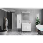 Denko Albatros 80 cm Beyaz Kapaklı Banyo Dolabı