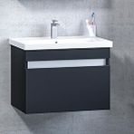 Denko Banyo Turkuaz Frame Etajerli Lavabo 65*45cm Ve More 65 Banyo Dolabı Beyaz