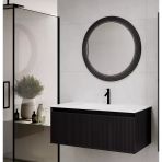 Denko Belgrad 101 Cm (Antrasit) Banyo Dolabı Takımı