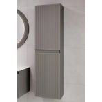 Denko Belgrad 40 Cm (Çimento Gri) Banyo Çamaşır Boy Dolabı