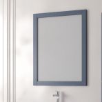 Denko Beyoğlu 75 cm Aynalı Üst Modülü Mdf Mat Lacivert Banyo Dolabı