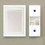 Denko Burcu 120 Cm Mdf Bej Banyo Dolabı Aynalı Üst Modülü
