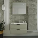 Denko Denko Beyoğlu 85 cm Mdf Gri Banyo Dolabı Takımı