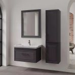 Denko Era 80 Cm (Antrasit) Banyo Dolabı Takımı Ve Boy Dolabı