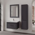 Denko Era 80 cm Antrasit Banyo Dolabı