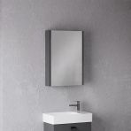 Denko Gloria 50 Cm Mdf Antrasit Gri Banyo Dolabı Aynalı Üst Modül