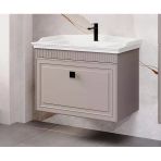 Denko Hana 80 Cm (Bej) Banyo Dolabı (Alt Modül Lavabo)