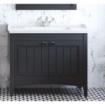 Denko Helena 100 Cm Mdf Antrasit Gri Banyo Dolabı Alt Modül Ve Lavabo