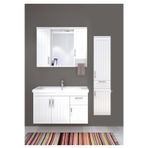 Denko Lotus 100 cm Mdf Üzeri Lake Banyo Takımı ve Boy Dolabı