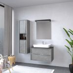 Denko Matia 80 cm Boy Dolap ve Banyo Dolabı Takım